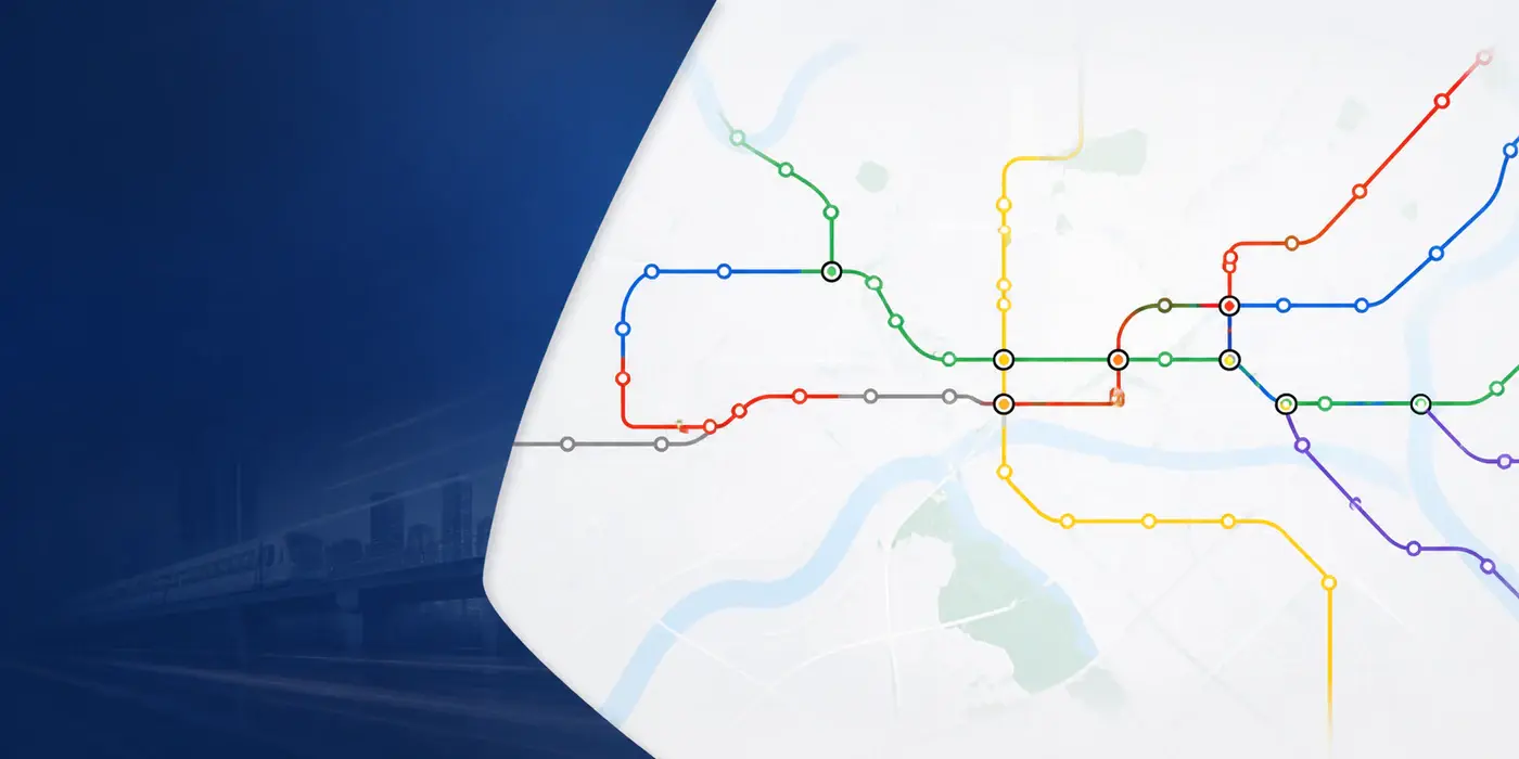 Metro X network map banner